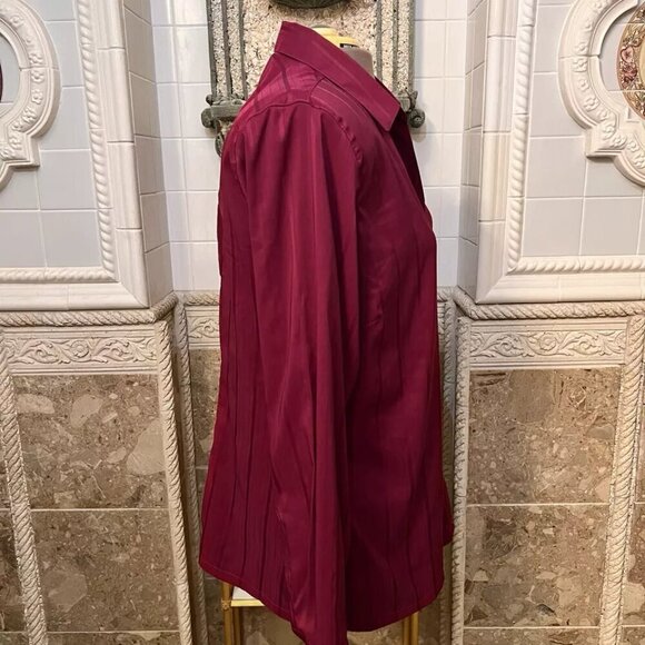 Design Collective. XL. Purple Long Sleeve Tone on Tone Shirt. B79 - Picture 4 of 6